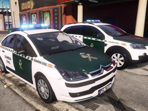 2004 Citroen C4 Guardia Civil Seguridad Ciudadana [ELS/Replace] (spain police car Citroën C4) 1.0