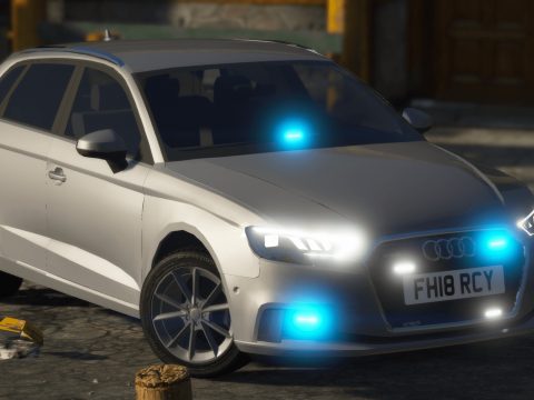 2018 Unmarked Police Audi A3 [ELS] 1.0
