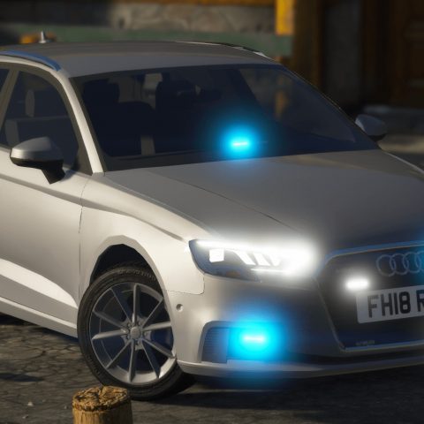 2018 Unmarked Police Audi A3 [ELS] 1.0 – GTA 5 mod