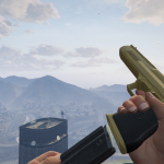 Desert Eagle Golden Retextured, Animated PURE GOLD
