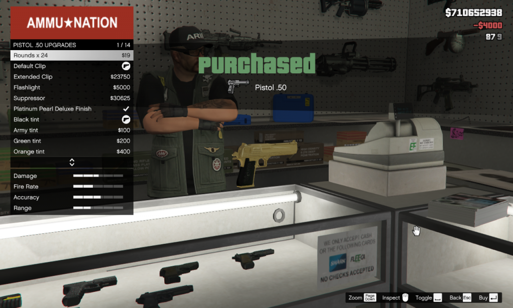 Desert Eagle Golden Retextured, Animated PURE GOLD