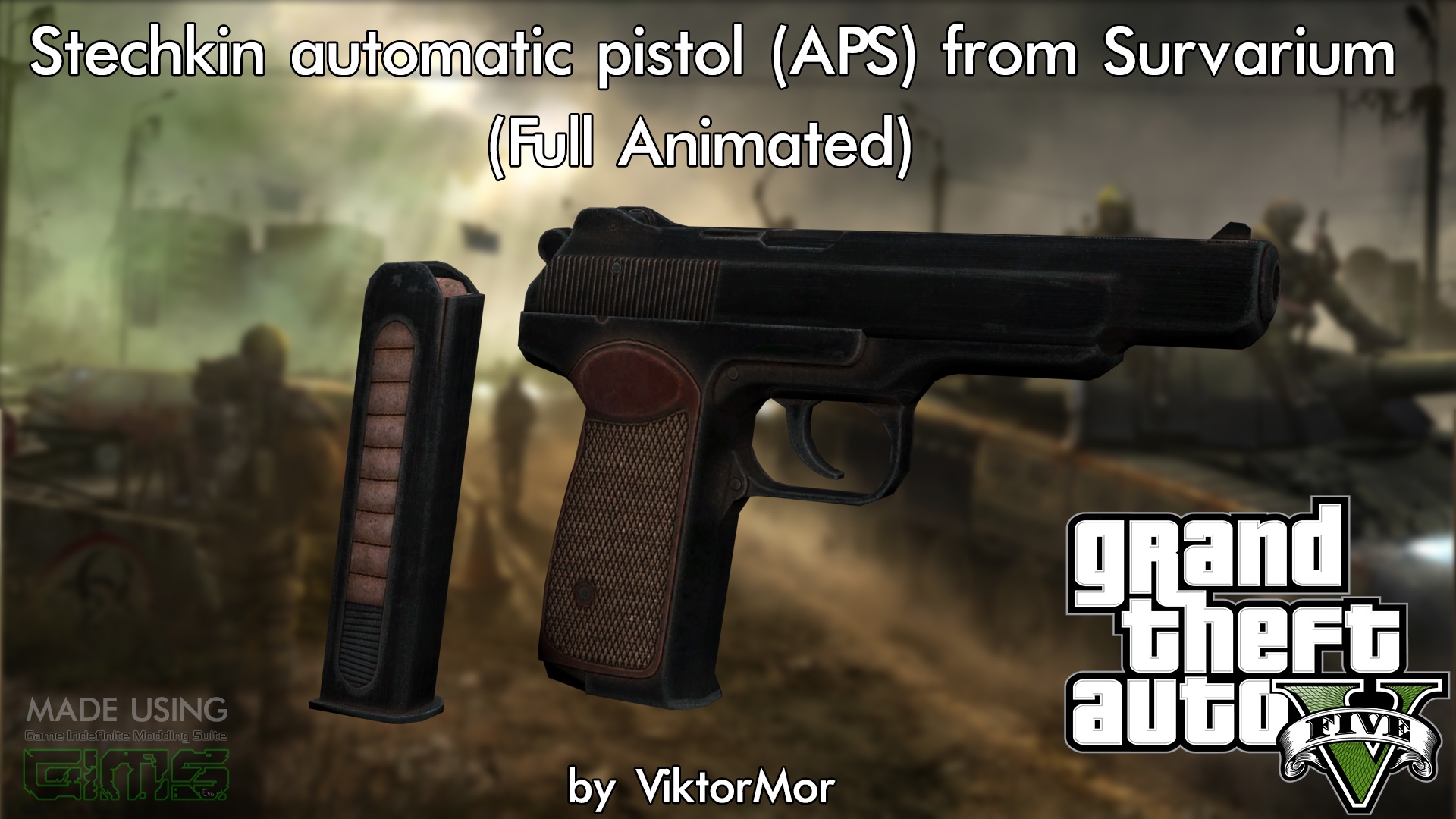 Survarium Stechkin automatic pistol (APS) [Full Animated]