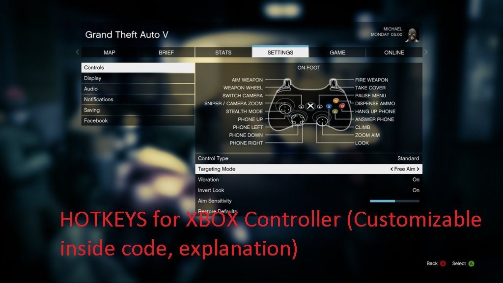 grandioso Elevado Sueño áspero Modded Hotkeys for Xbox Controller (Customizable) + Useful Scripts [LUA]  1.5 – GTA 5 mod