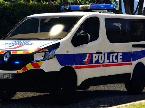 Renault Trafic 2015 Police Nationale [Replace / Add-on / Reflective] 0.1