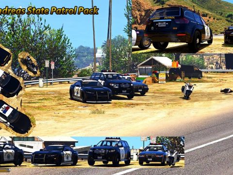 San Andreas Highway Patrol pack[ Add on] [custom sound] [automatic install] v1.0