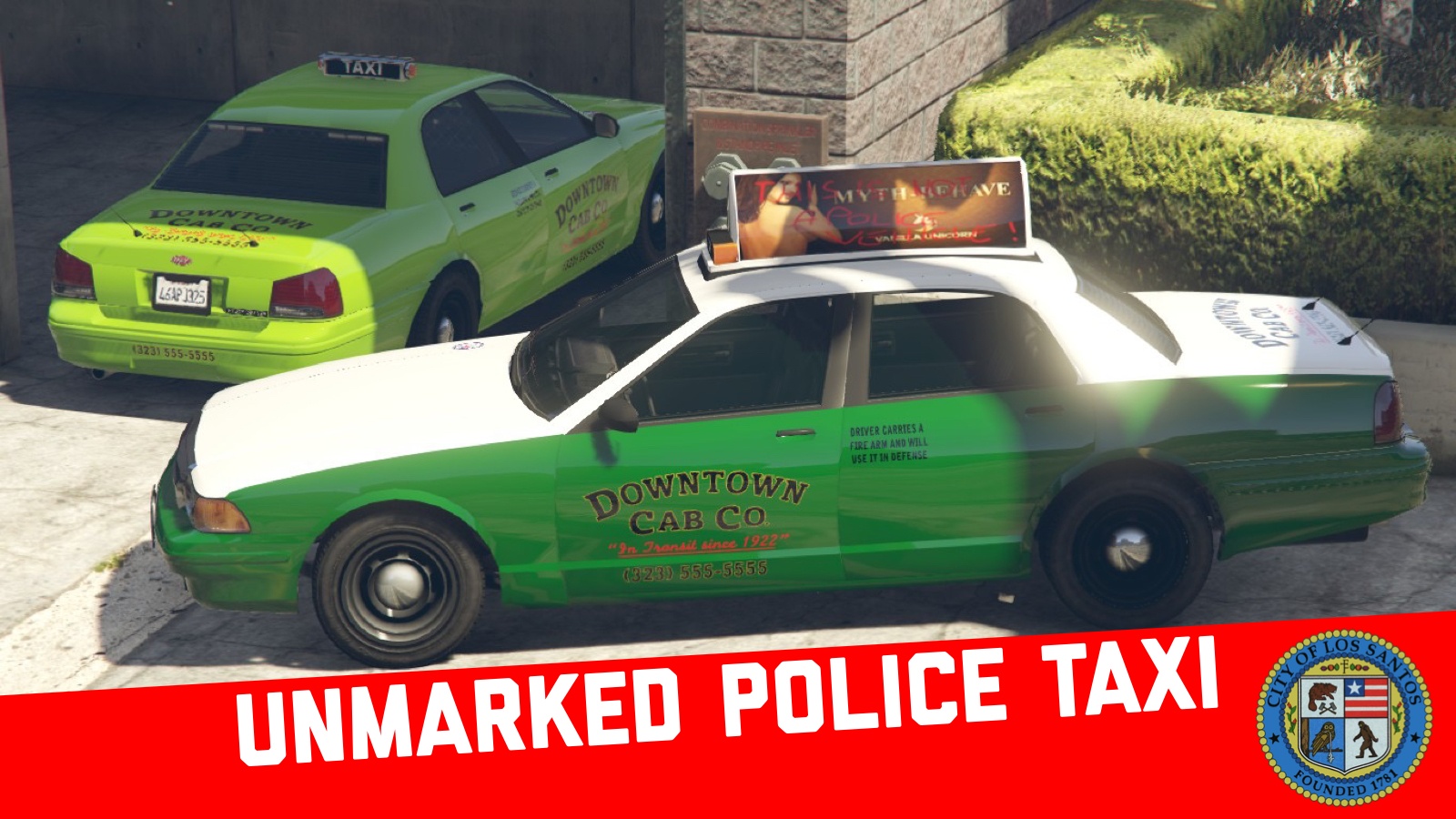 Unmarked Police Taxi [Add-On | Extras] 1.0