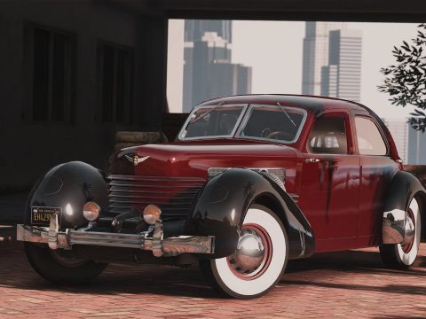 1937 Cord 812 Charged Beverly Sedan [Add-On | LODs | Extras] 1.1