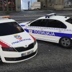 2014 Skoda Rapid Policija Srbije / Serbian Police Pack Marked / Unmarked [ ELS | Non-ELS | Replace | Template | 4K ] V1.0