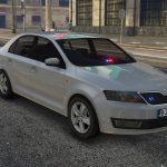 2014 Skoda Rapid Policija Srbije / Serbian Police Pack Marked / Unmarked [ ELS | Non-ELS | Replace | Template | 4K ] V1.0