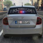 2014 Skoda Rapid Policija Srbije / Serbian Police Pack Marked / Unmarked [ ELS | Non-ELS | Replace | Template | 4K ] V1.0