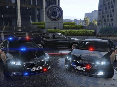 2015 Skoda Superb Unmarked / Kobre Police [Add-on | Replace | ELS | LODs] V1.0