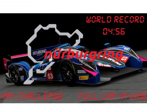 (LMP1 CHALLENGE) World Record Handling for RWDP30 LMP1 at NordSchleife 1.0