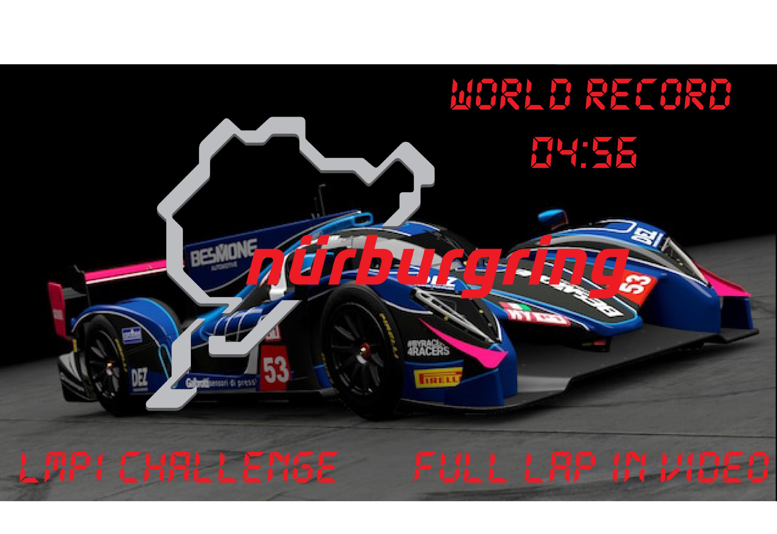 (LMP1 CHALLENGE) World Record Handling for RWDP30 LMP1 at NordSchleife 1.0