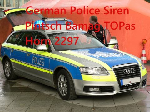 German Police Siren Pintsch Bamag TOPas 1.2