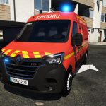 [ELS / Reflective] Renault Master 2019 VSAV BSPP [ADD-ON / REPLACE] [UNLOCKED] FOR USERS 1.1