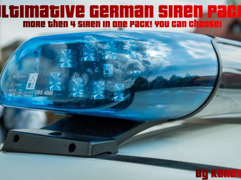 Ultimative German Police Siren Pack + 6 Sirens 1.0