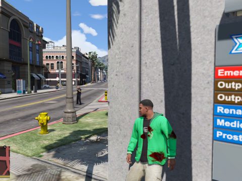 Heal By Leaning Against Wall