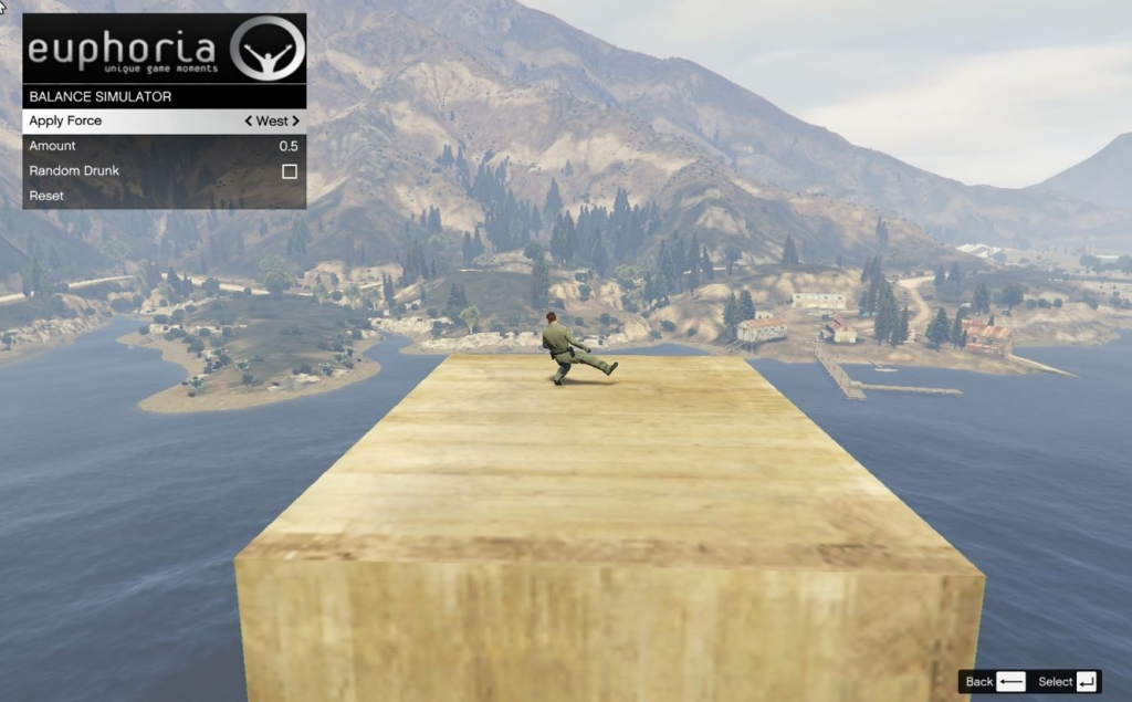 Euphoria Physics Engine Simulator