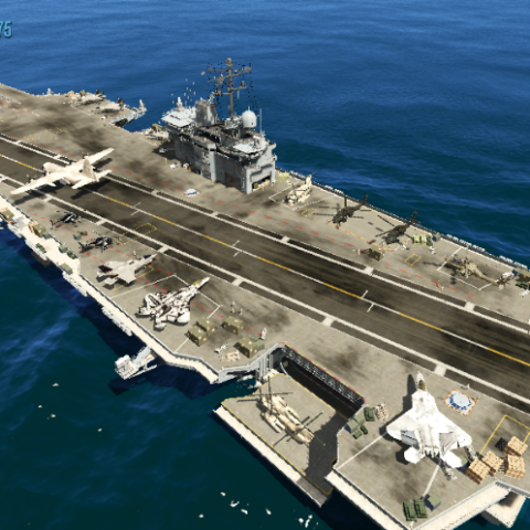 Aircraft Carrier Clear [FiveM / SP] V1.1 – GTA 5 mod