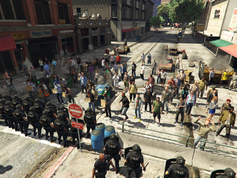 Protest in front of Police Station v1.1