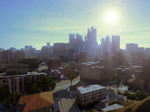 1st Esri CityEngine procedural city in GTAV 1.0