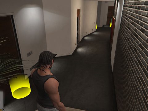Closed doors in Franklin's home