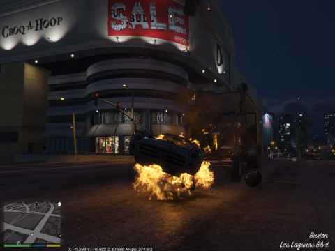 Just Cause's Vehicle Explode on Impact 2.1