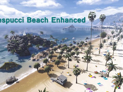 Vespucci Beach Enhanced + Huge Rock Formation(YMAP) 3.2