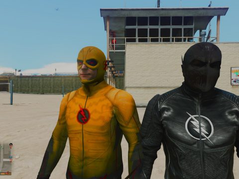 CW Flash and Reverse Flash + Zoom (Ported head) 2.0