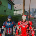 Captain America: Civil War Iron Man Mk.46 Armor + Captain America Ported Head 1.2