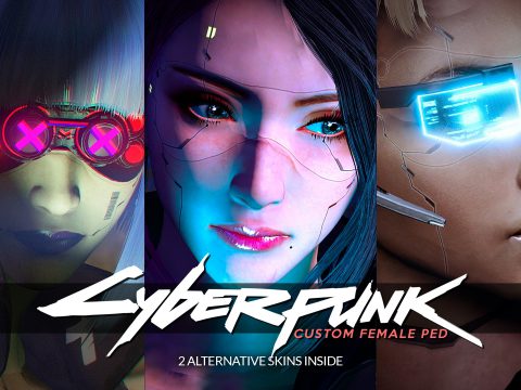 Cyberpunk-esque Custom Female Ped [Add-on Ped | Replace] v1.1