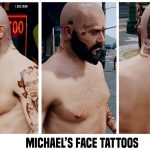 HD Tattoos (face/sleeve/back/feet) for Trevor Franklin & Michael 1.8