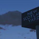 London Metropolitan Police - New Scotland Yard Sign
