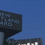 London Metropolitan Police - New Scotland Yard Sign