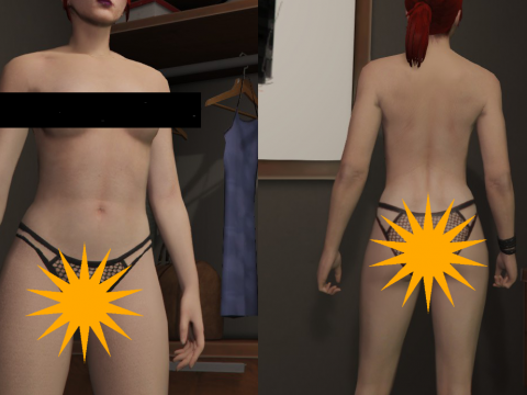 Nude Bottom - Sexy Undies