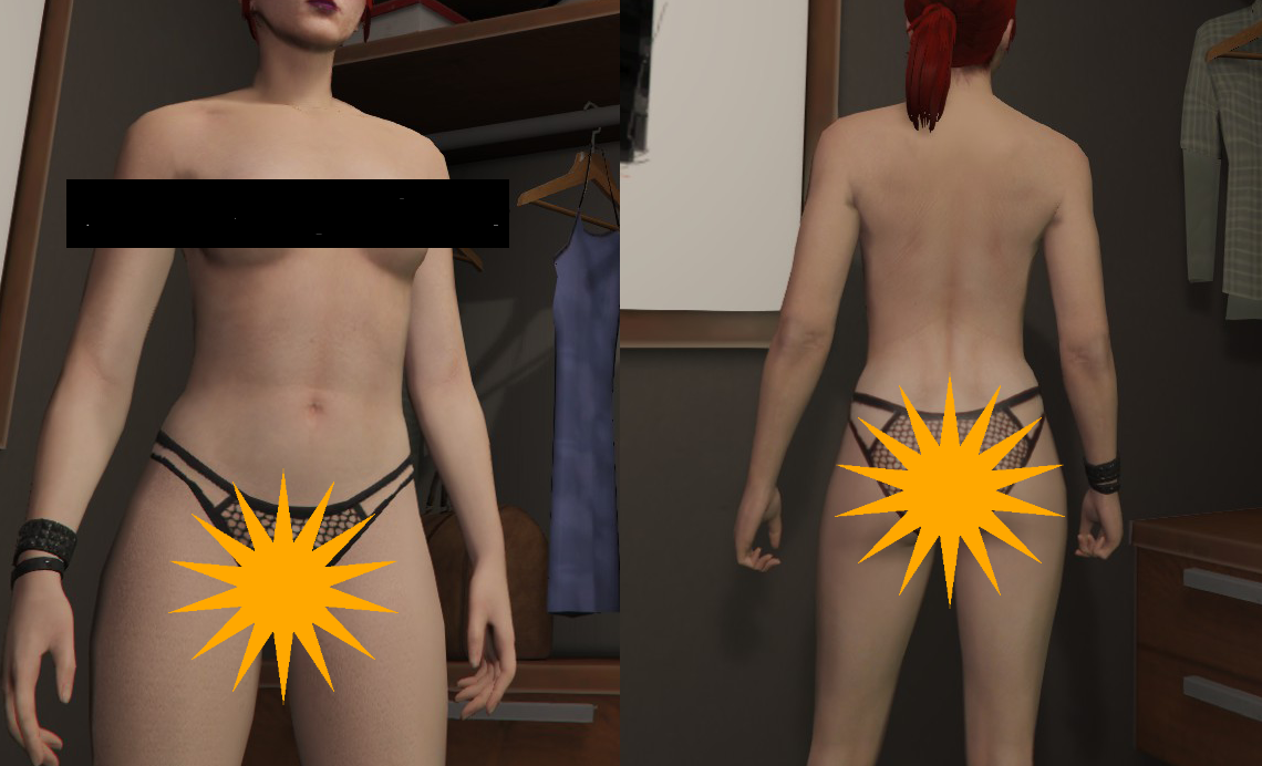 Nude Bottom - Sexy Undies - GTA 5 mod.