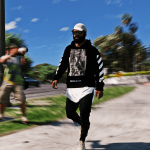 OFF-WHITE Black/White Diagonal Caravaggio Hoodie 2.0