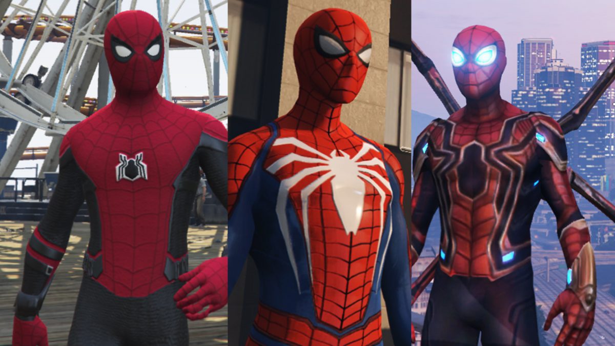 Spider-Man Pack (Far From Home, Infinity War, PS4 Advanced suit & Stark