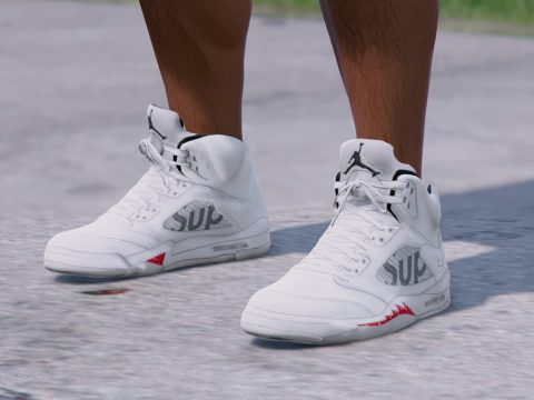 Supreme x Jordan 5 - Camo/White/Black 2.0