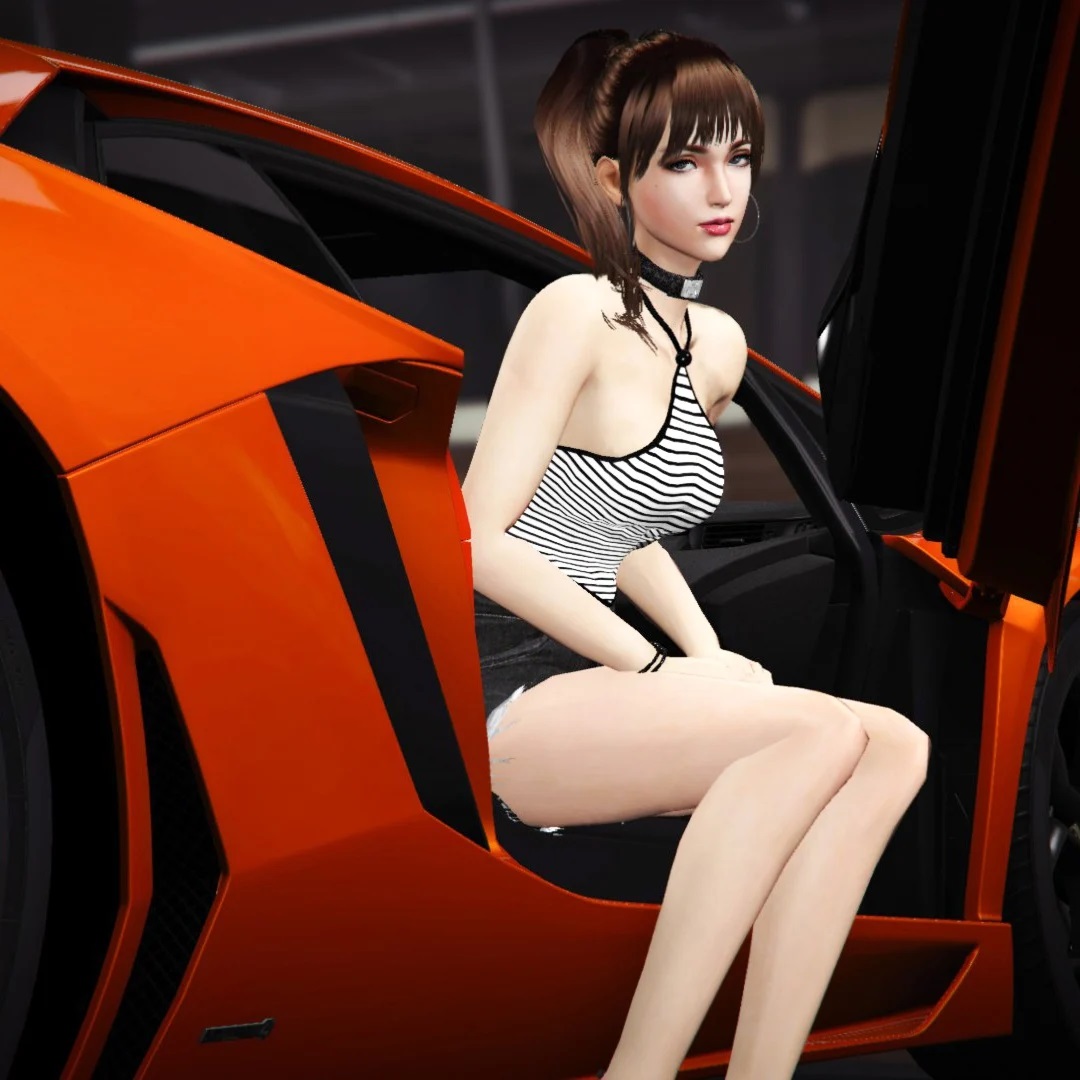 GTA 5 Mods Tifa Lockhart Custom Casual (Add-On Ped) - GTA 