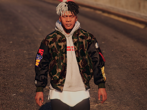 BAPE 1st Camo Shark MA-1