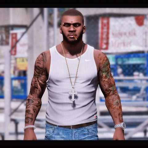 Body tattoos and Bullets Scars 3.3 – GTA 5 mod