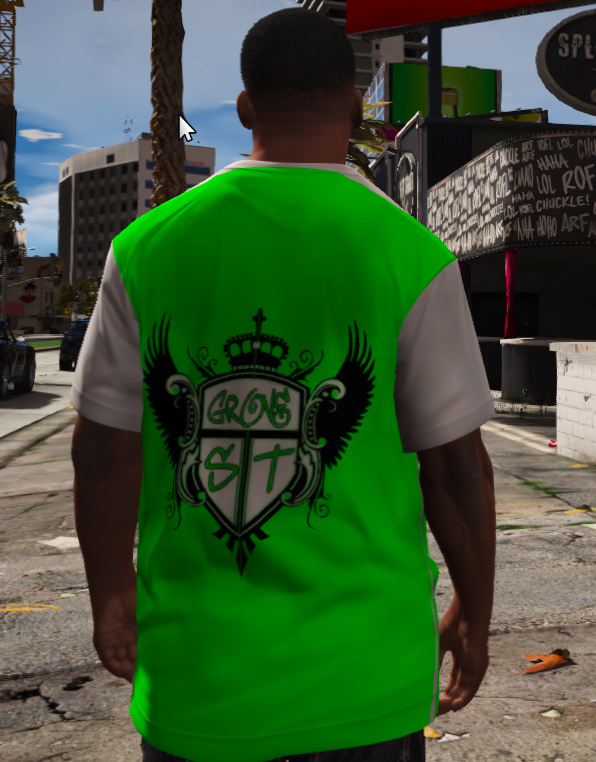 Families gang shirt for Franklin 1.0 – GTA 5 mod