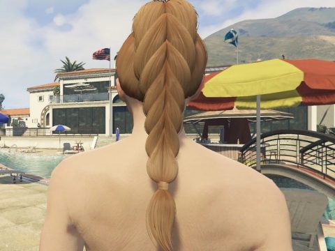 Hairstyle for MP Female - braid on the back 1.0