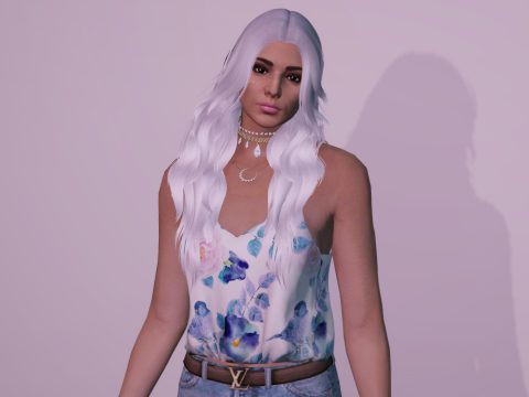 Long wavy hairstyle for MP Female 1.0
