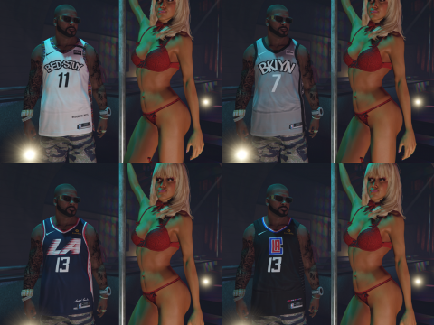 NBA Nets & Clippers Jerseys 0.1