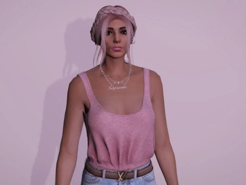 Open back tank top for MP Female 1.0