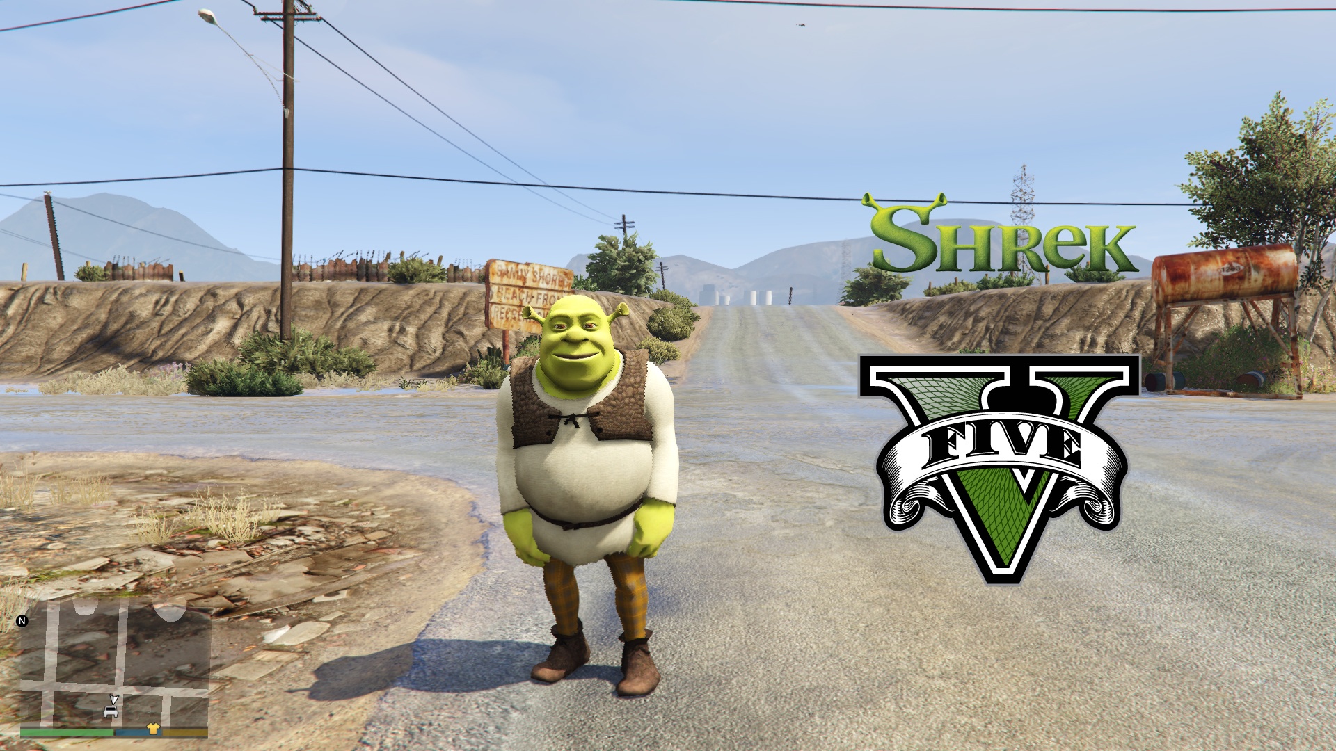 GTA 5,GTAV,GTA IV Mods and Skins: Shrek And Donkey