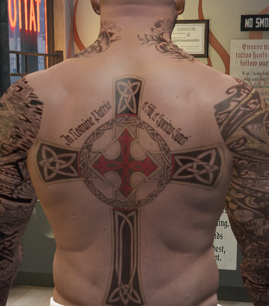 Tattoos for Franklin  – GTA 5 mod