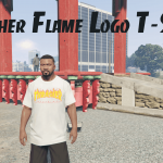 Thrasher Flame Logo T-Shirt for Franklin 1.0